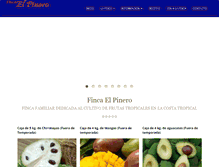 Tablet Screenshot of fincaelpinero.com